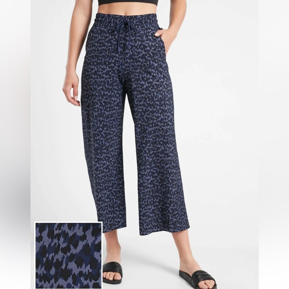 Athleta Avenue Wide Leg Crop Pants